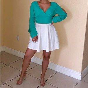 Flowy, Open-back, Crop Top